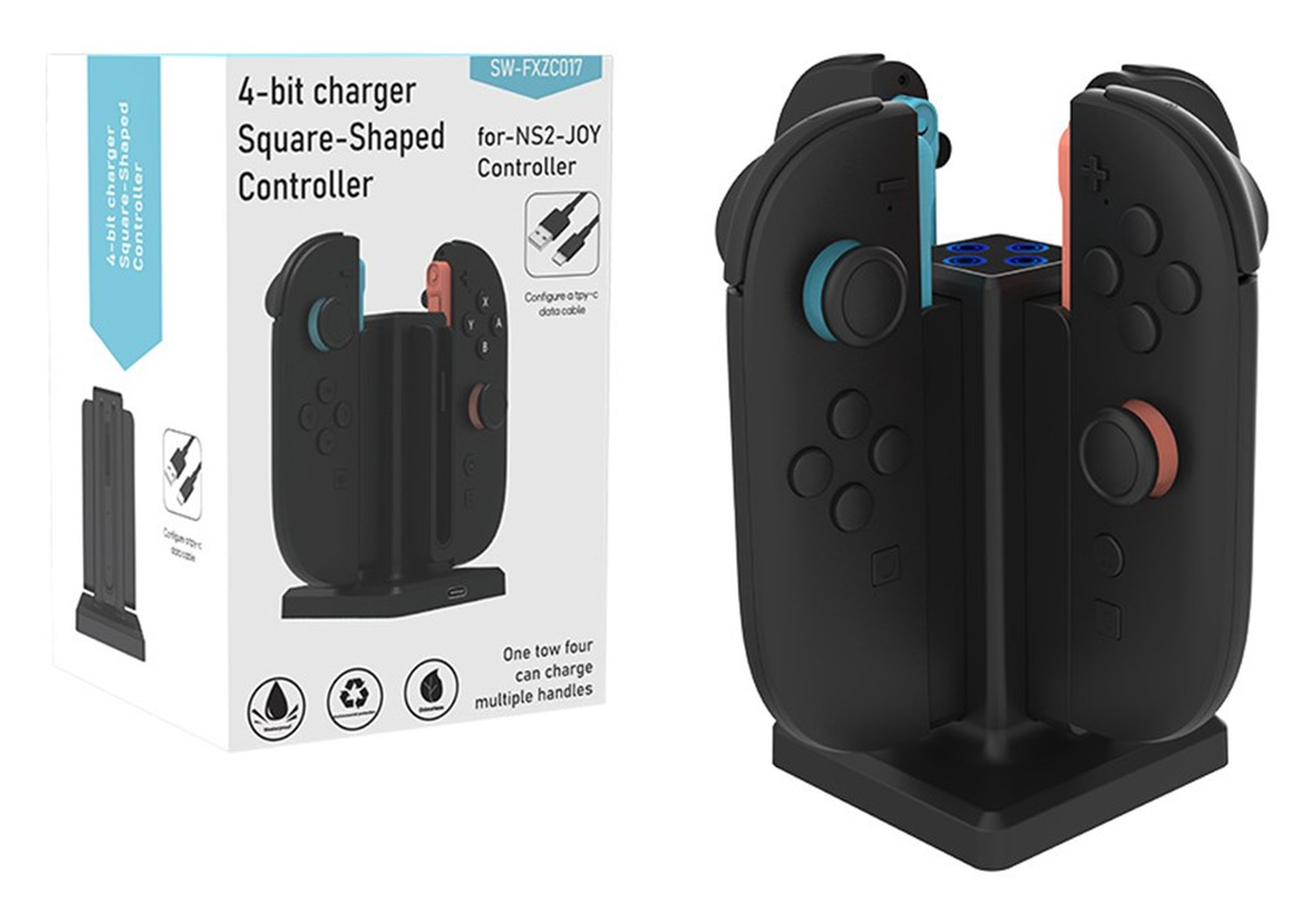 Nintendo Switch 2 Controller Oplaadstation 4-in-1 Magnetisch Oplaadstandaard afbeelding 8