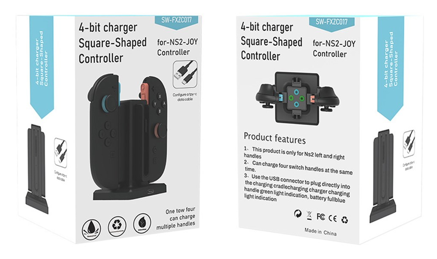Nintendo Switch 2 Controller Oplaadstation 4-in-1 Magnetisch Oplaadstandaard afbeelding 9