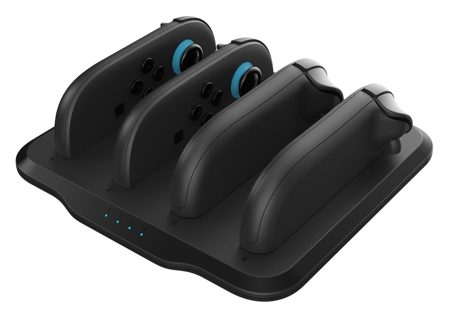 Nintendo Switch 2 Controller Oplaadstation 4 Plekken met LED-Indicatoren afbeelding 10