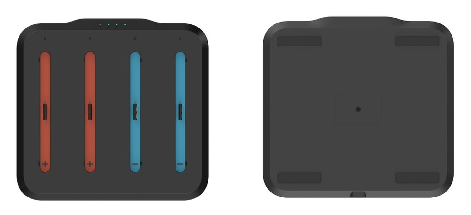Nintendo Switch 2 Controller Oplaadstation 4 Plekken met LED-Indicatoren afbeelding 3
