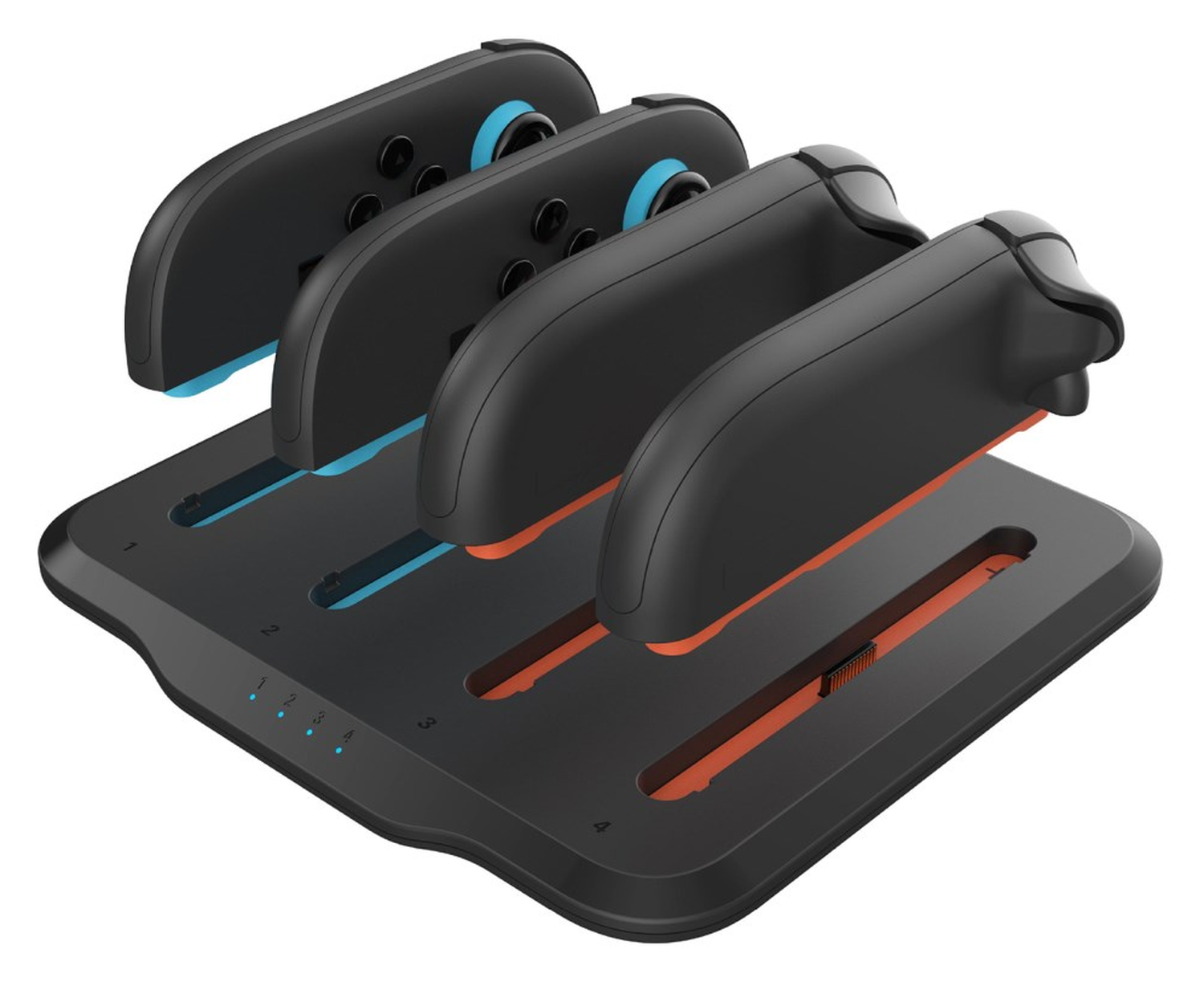 Nintendo Switch 2 Controller Oplaadstation 4 Plekken met LED-Indicatoren afbeelding 6
