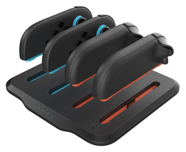 Nintendo Switch 2 Oplaadstation voor 2 Joy-Con Controllers Zwart afbeelding