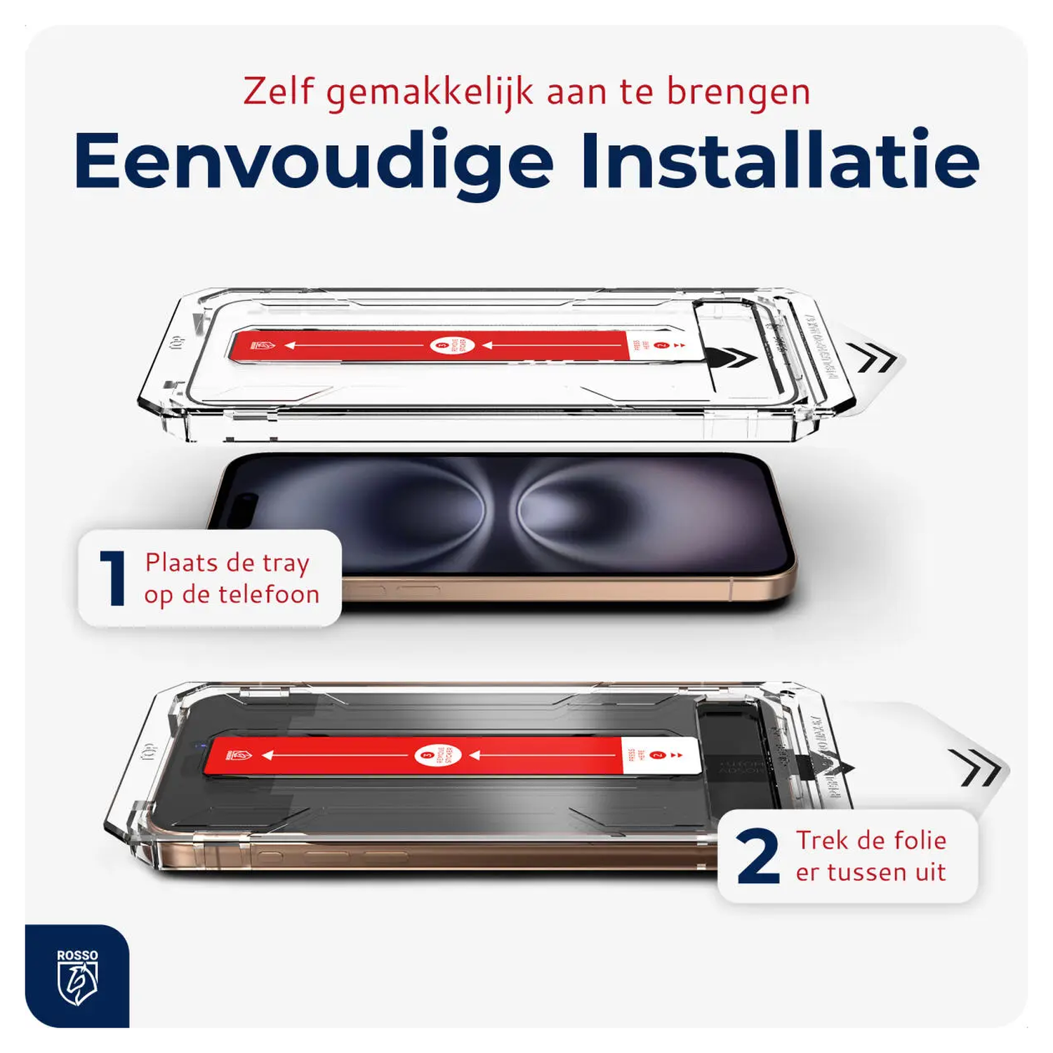 Rosso Apple iPhone Air Tempered Glass met Installatietray Dust Removal afbeelding 2