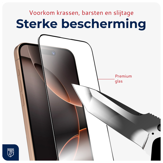 Rosso Apple iPhone 17 Pro Tempered Glass met Installatietray Dust Removal afbeelding 4