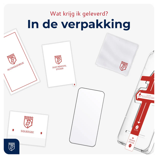 Rosso Apple iPhone 17 Pro Tempered Glass met Installatietray Dust Removal afbeelding 9