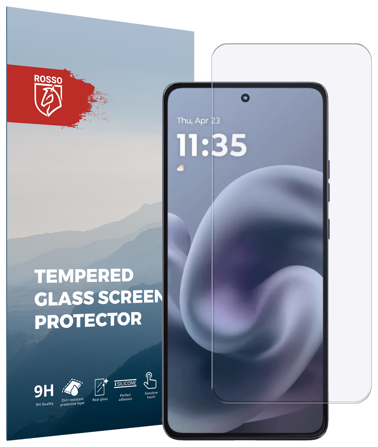 Rosso Motorola G86 9H Tempered Glass Screen Protector afbeelding 1
