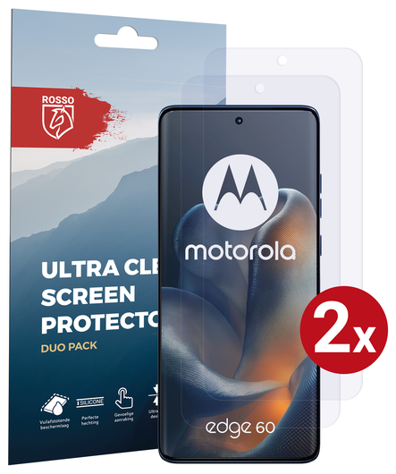 Rosso Motorola Edge 60 Screen Protector Case Friendly Folie Duo Pack afbeelding 1
