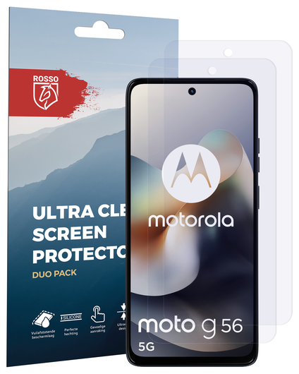 Rosso Motorola Moto G56 Screen Protector Case Friendly Folie Duo Pack afbeelding 8