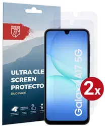 Rosso Samsung Galaxy A17 Screen Protector Case Friendly Folie Duo Pack afbeelding