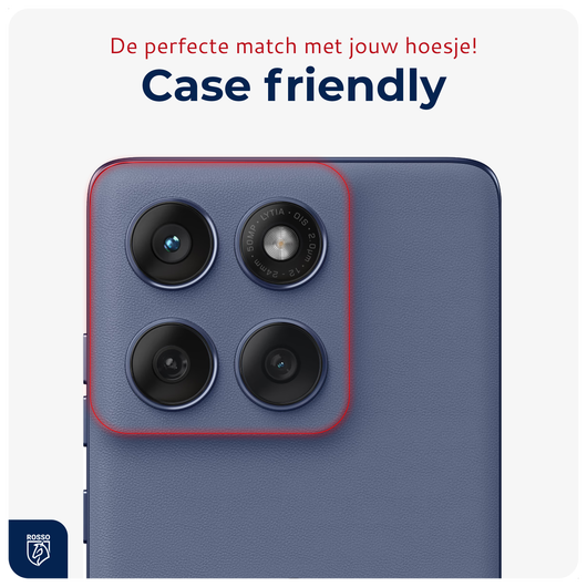 Rosso Motorola Edge 60 Camera Lens Protector Transparant afbeelding 2