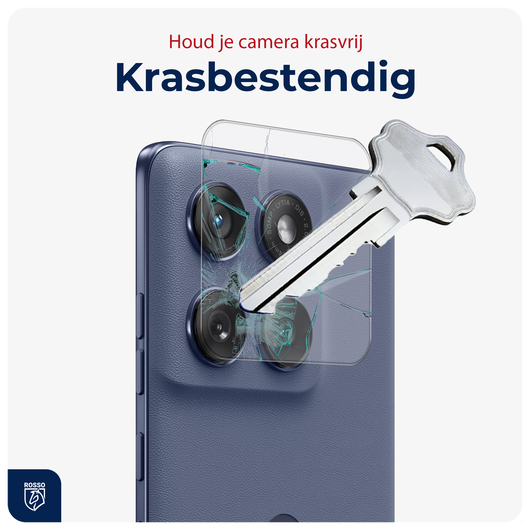 Rosso Motorola Edge 60 Camera Lens Protector Transparant afbeelding 7