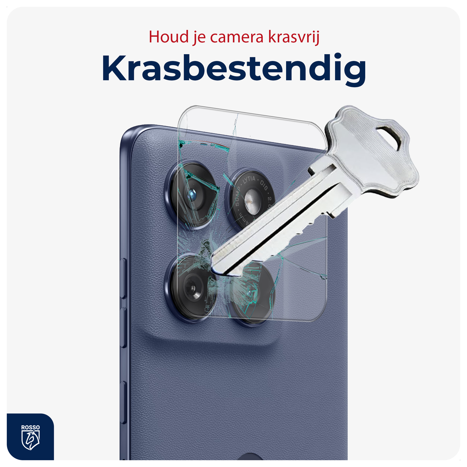 Rosso Motorola Edge 60 Pro Camera Lens Protector Transparant afbeelding 2