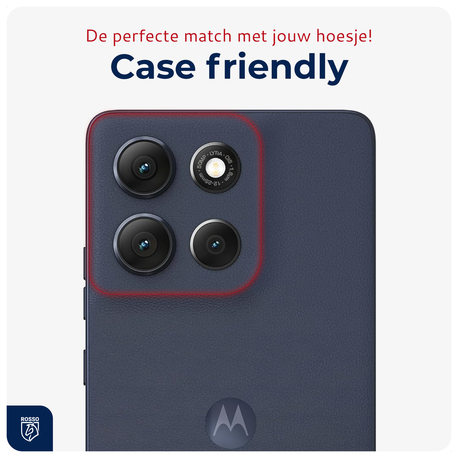 Rosso Motorola Moto G56 Camera Lens Protector Transparant afbeelding 5