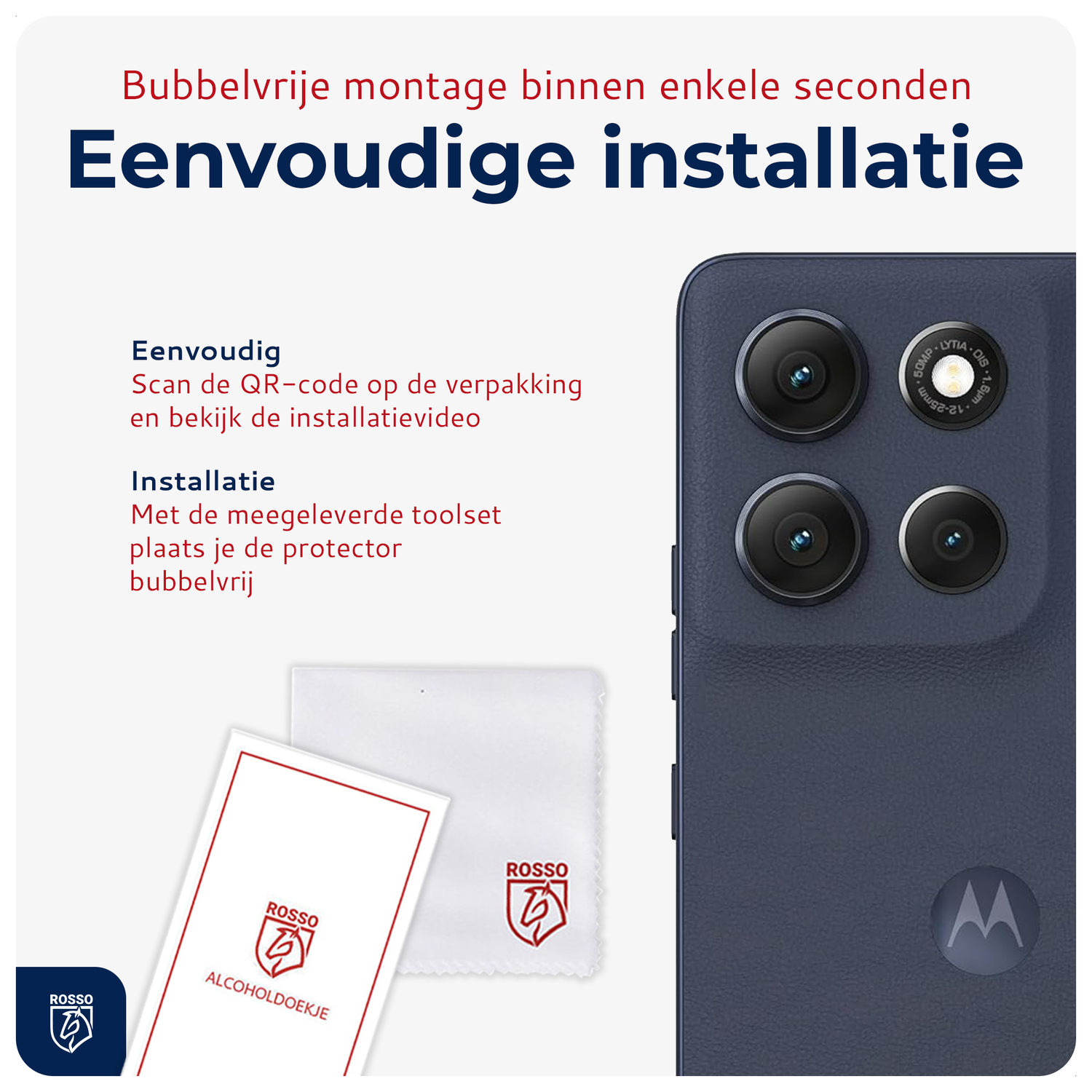 Rosso Motorola Moto G56 Camera Lens Protector Transparant afbeelding 6
