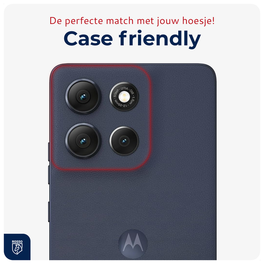 Rosso Motorola Moto G56 Camera Lens Protector Transparant afbeelding 5