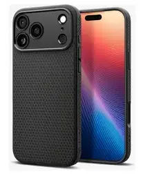 Spigen Liquid Air Apple iPhone 17 Pro Hoesje Back Cover Matte Zwart afbeelding