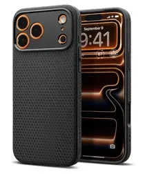 Spigen Liquid Air Apple iPhone 17 Pro Hoesje Back Cover Matte Zwart afbeelding