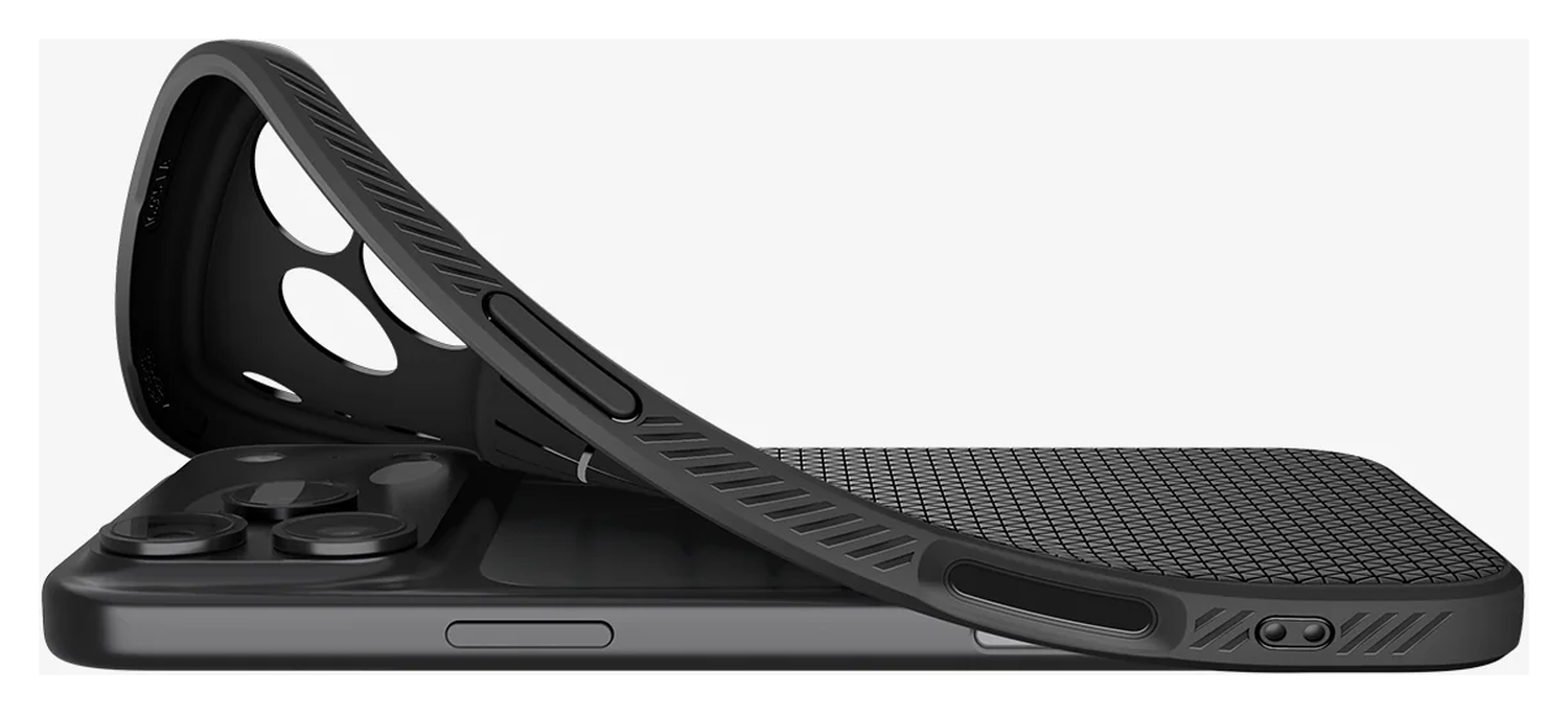 Spigen Liquid Air Apple iPhone 17 Pro Hoesje Back Cover Matte Zwart afbeelding 14