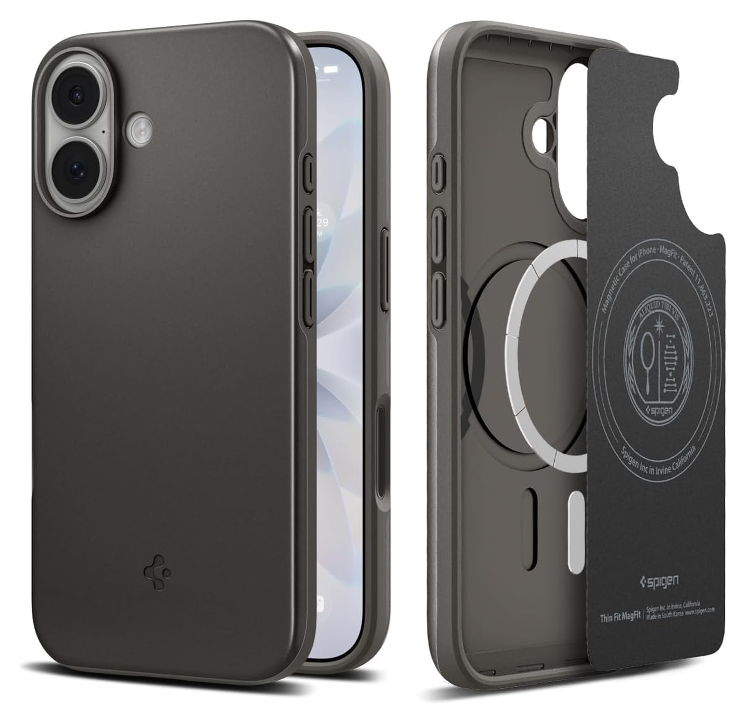Spigen Thin Fit MagFit iPhone 17 Hoesje MagSafe Back Cover Gunmetal afbeelding 1