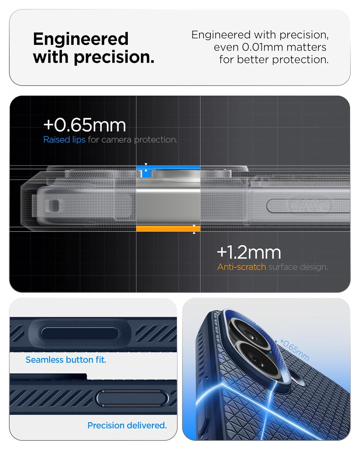 Spigen Liquid Air Apple iPhone 17 Hoesje Back Cover Blauw afbeelding 4