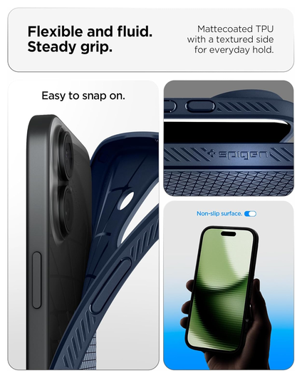 Spigen Liquid Air Apple iPhone 17 Hoesje Back Cover Blauw afbeelding 7