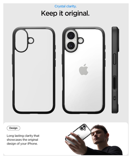 Spigen Ultra Hybrid Apple iPhone 17 Hoesje Back Cover Matte Zwart afbeelding 3