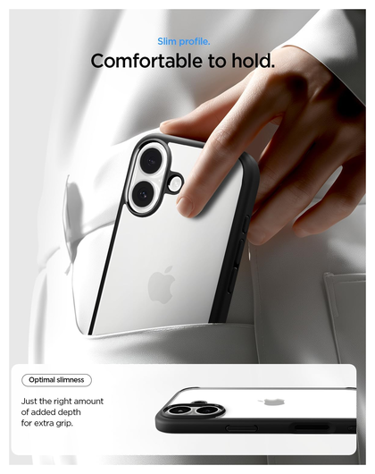 Spigen Ultra Hybrid Apple iPhone 17 Hoesje Back Cover Matte Zwart afbeelding 4