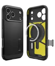 Spigen Tough Armor T MagFit iPhone 17 Pro Hoesje MagSafe Back Cover Zwart afbeelding