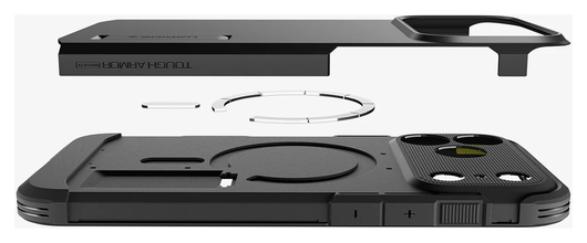 Spigen Tough Armor T Apple iPhone 17 Pro Hoesje MagSafe Back Cover Zwart afbeelding 11