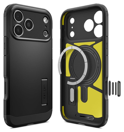 Spigen Tough Armor T MagFit iPhone 17 Pro Hoesje MagSafe Back Cover Zwart