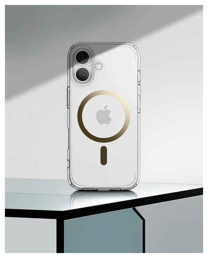 Spigen Ultra Hybrid MagFit Apple iPhone 17 Hoesje MagSafe Transparant Goud afbeelding 7