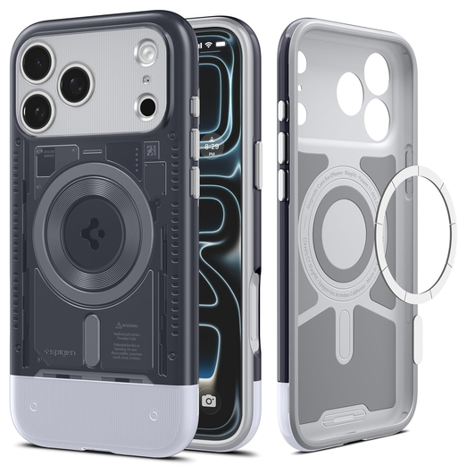 Spigen Classic C1 MagFit iPhone 17 Pro Hoesje MagSafe Grijs afbeelding 1