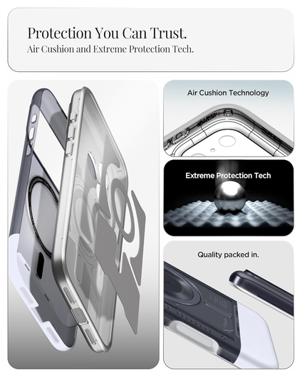 Spigen Classic C1 MagFit iPhone 17 Pro Hoesje MagSafe Grijs afbeelding 5