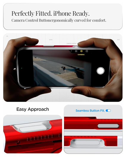 Spigen Classic C1 MagFit iPhone 17 Pro Hoesje MagSafe Rood afbeelding 7