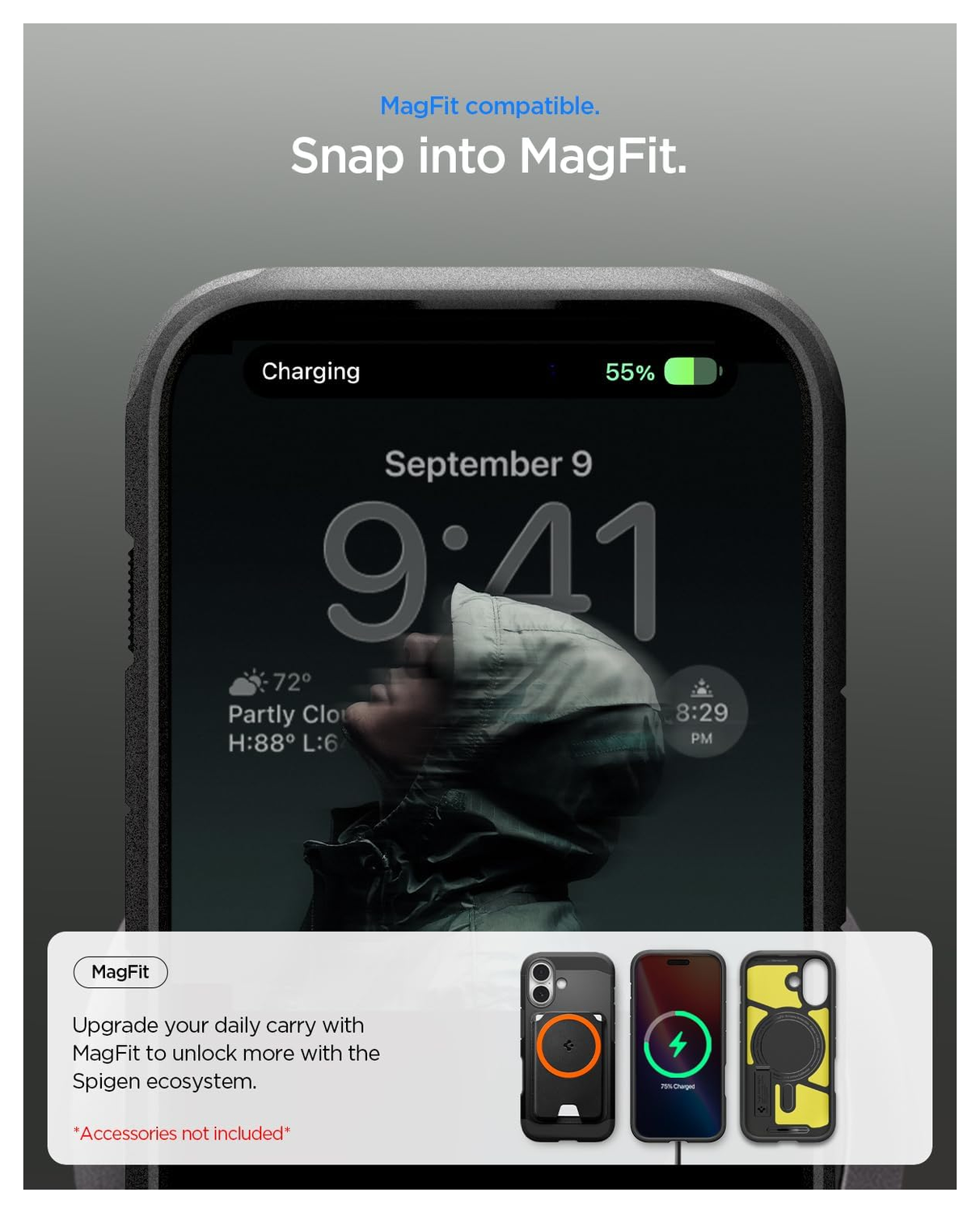 Spigen Tough Armor T Apple iPhone 17 Hoesje MagSafe Back Cover Zwart afbeelding 6