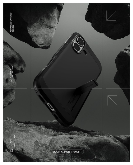 Spigen Tough Armor T Apple iPhone 17 Hoesje MagSafe Back Cover Zwart afbeelding 7