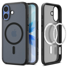 Spigen Ultra Hybrid MagFit Apple iPhone 17 Hoesje MagSafe Frost Zwart