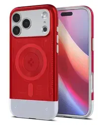 Spigen Classic C1 MagFit Apple iPhone 17 Pro Max Hoesje MagSafe Rood afbeelding