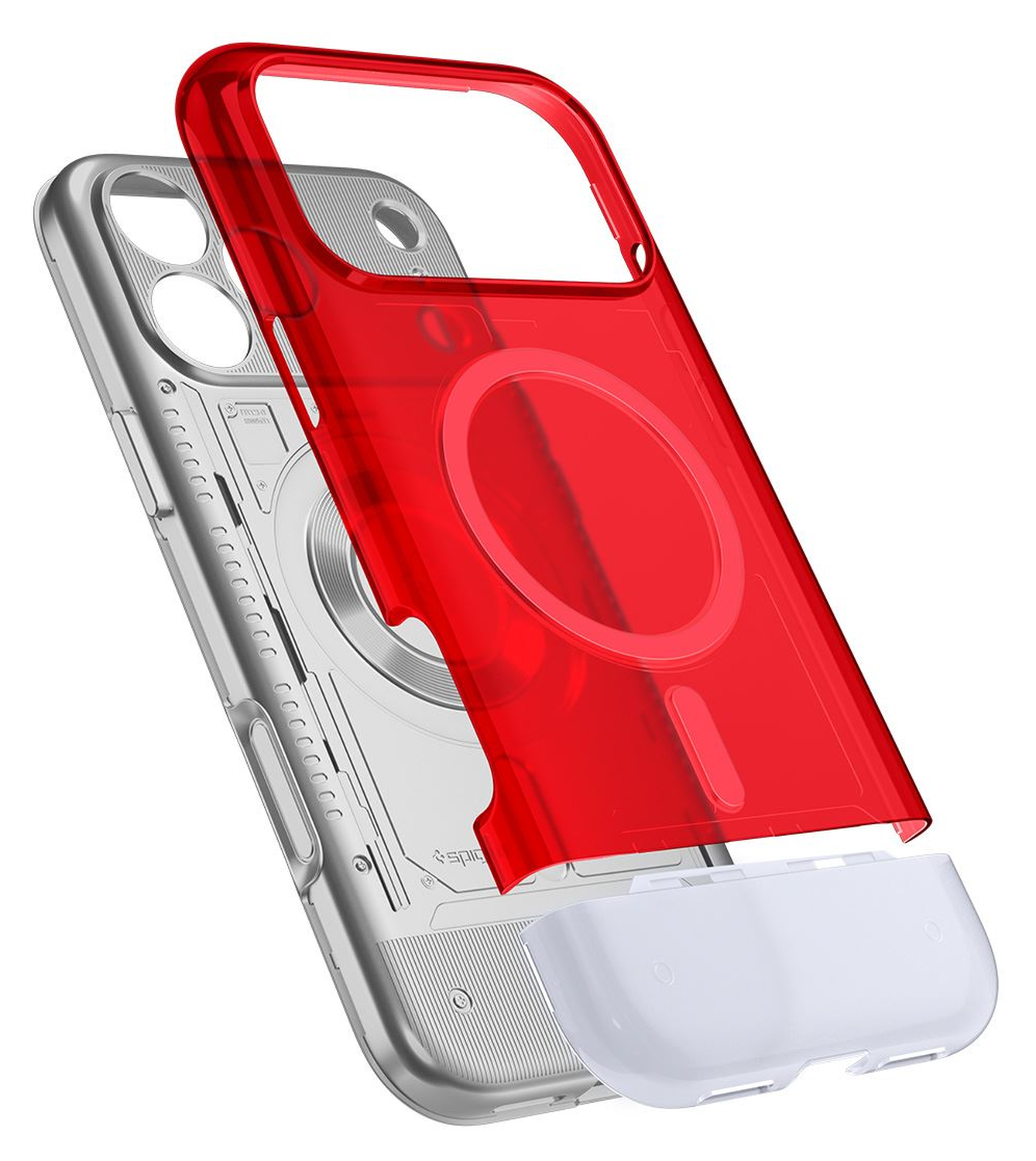 Spigen Classic C1 MagFit Apple iPhone 17 Pro Max Hoesje MagSafe Rood afbeelding 6