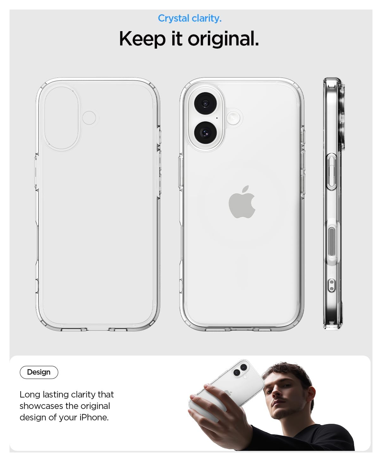 Spigen Ultra Hybrid Apple iPhone 17 Hoesje Back Cover Transparant afbeelding 3