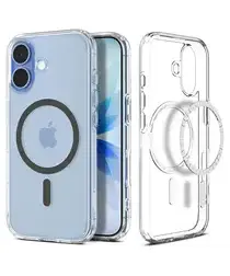 Spigen Ultra Hybrid MagFit Apple iPhone 17 Hoesje MagSafe Transparant Grijs afbeelding