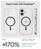 Spigen Ultra Hybrid MagFit Apple iPhone 17 Hoesje MagSafe Transparant Grijs afbeelding 3