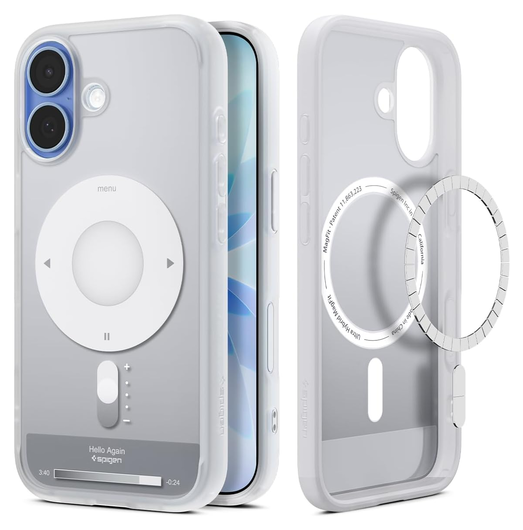 Spigen Ultra Hybrid MagFit Apple iPhone 17 Hoesje MagSafe Classic Zilver afbeelding 1