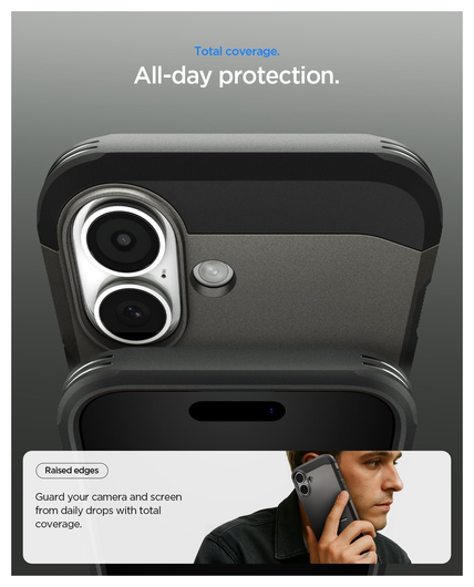 Spigen Tough Armor T Apple iPhone 17 Hoesje MagSafe Back Cover Gunmetal afbeelding 3