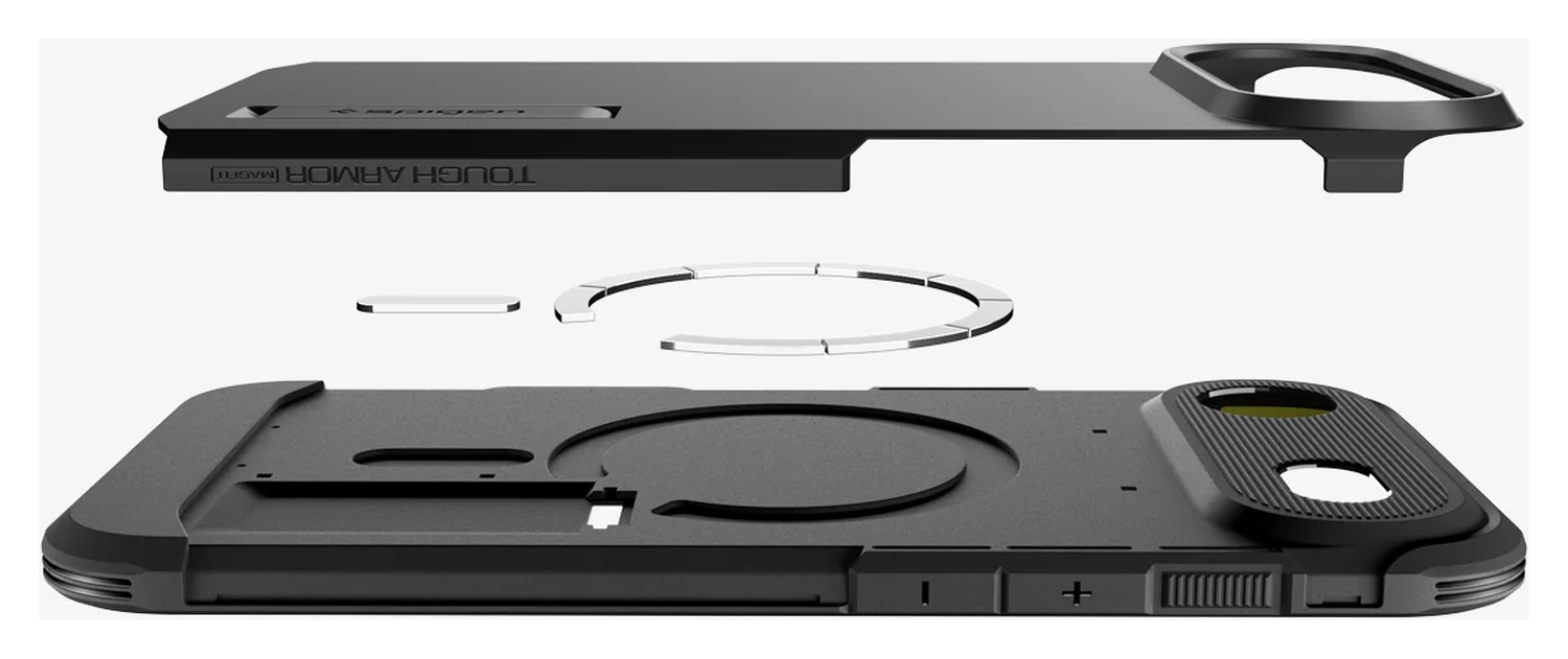 Spigen Tough Armor T Apple iPhone Air Hoesje MagSafe Back Cover Zwart afbeelding 10