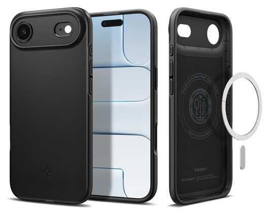 Spigen Thin Fit MagFit Apple iPhone Air Hoesje MagSafe Back Cover Zwart afbeelding 1