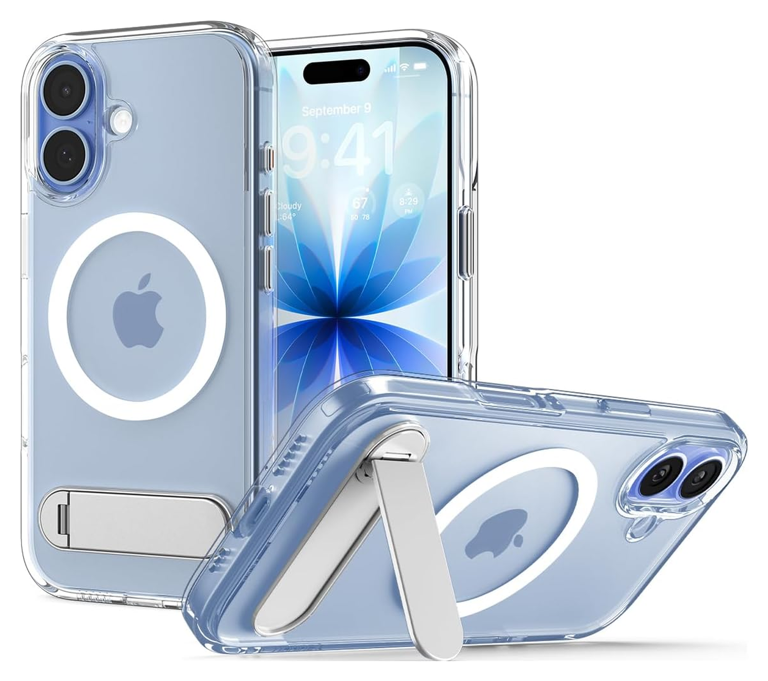 Spigen Ultra Hybrid S MagFit Apple iPhone 17 Hoesje Back Cover Transparant Wit afbeelding 1