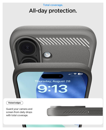 Spigen Rugged Armor MagFit iPhone 17 Hoesje MagSafe Grijs afbeelding 4