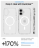Spigen Ultra Hybrid MagFit Apple iPhone 17 Hoesje MagSafe Transparant Wit afbeelding 3
