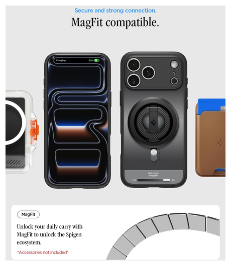 Spigen Ultra Hybrid MagFit iPhone 17 Pro Hoesje MagSafe Classic Zwart afbeelding 5